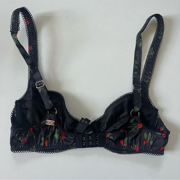 For Love And Lemons Love Song Bra Floral XS - Picture 4 of 10